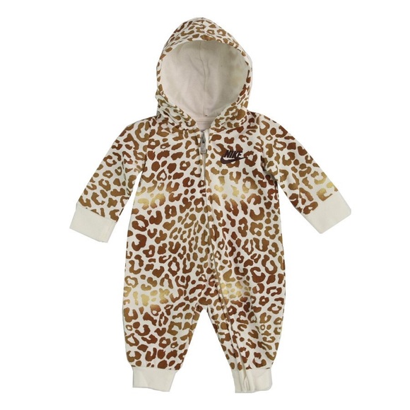 Burt's Bees Other - Dinosaur burt’s bees Carter’s Nike Leopard Print footed pajamas jumpsuit 12 18 m